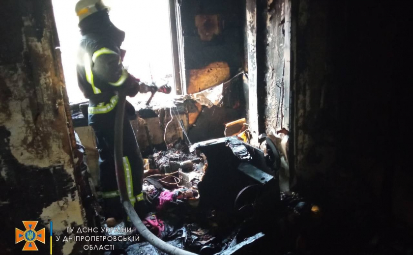 Под Новомосковском во время ликвидации пожара обнаружили травмированного и погибшего