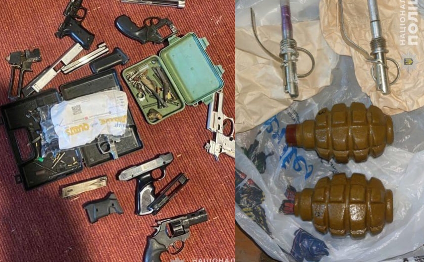 Поліцейські Новомосковського району викрили двох чоловіків у зберіганні зброї та боєприпасів
