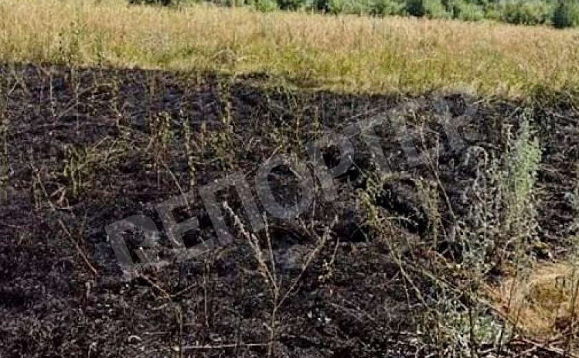 Под Днепром пьянчуга поджёг степь
